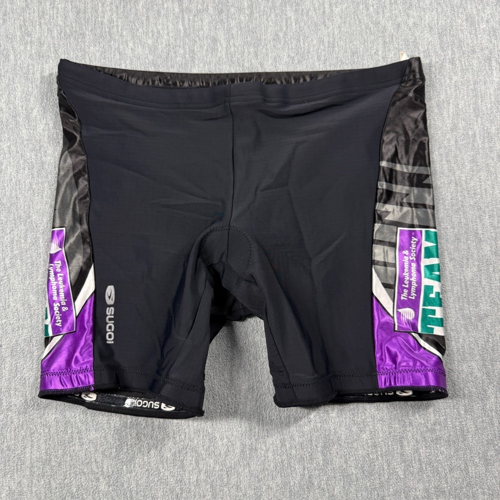 Sugoi Shorts Mens 2XL Black Team In Training Cycling Bike Padded Lycra Spandex